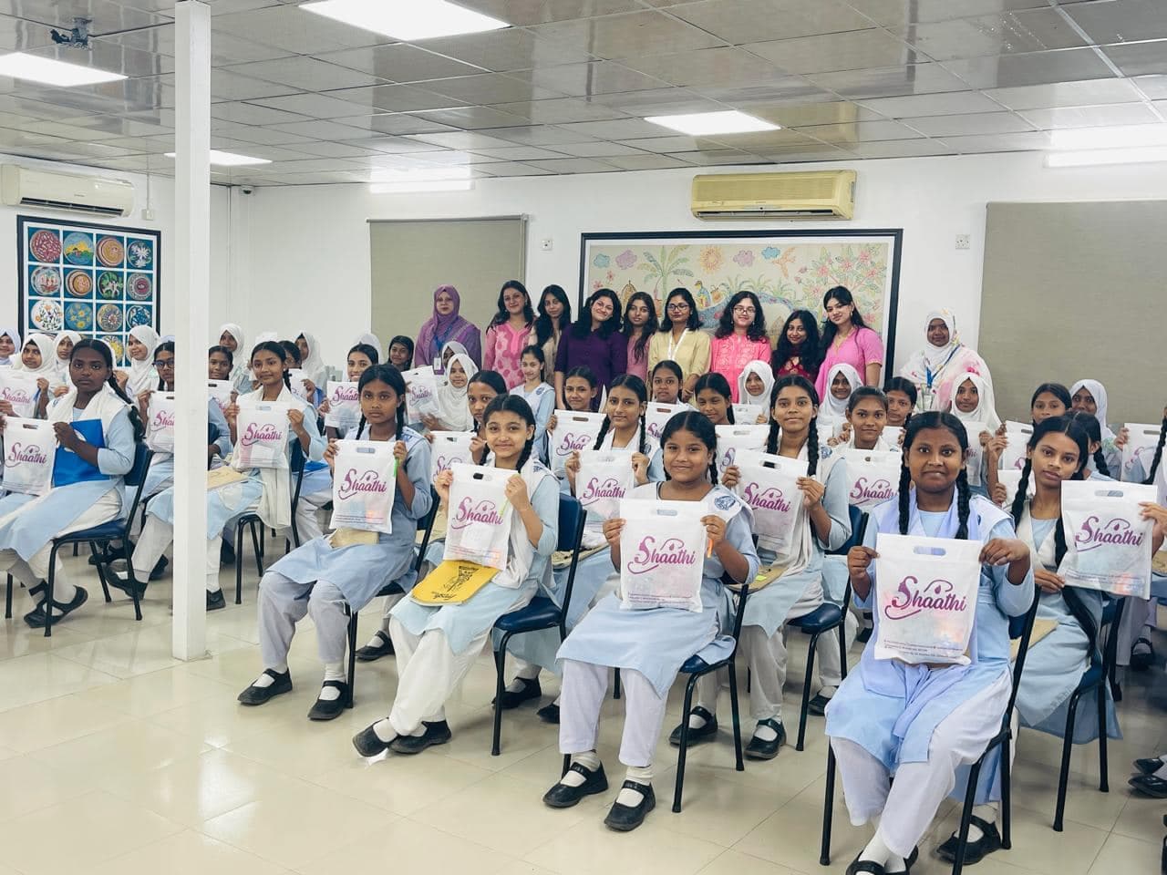 Girls in Bangladesh reached by Shaathi Foundation menstrual health programmes